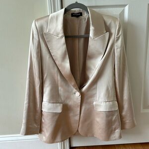 Express gold shimmer suit jacket. Size small.